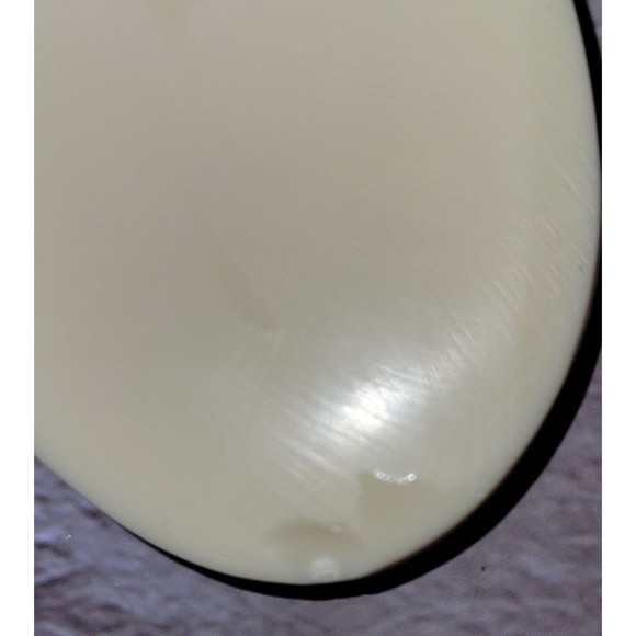 1980's Vintage Mother of Pearl Inlay MOP Floral Design Statement Collar Necklace - Picture 9 of 9